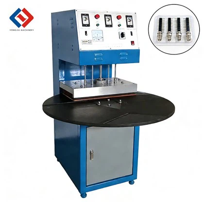 Máquina selladora de blister de mesa giratoria de alta frecuencia